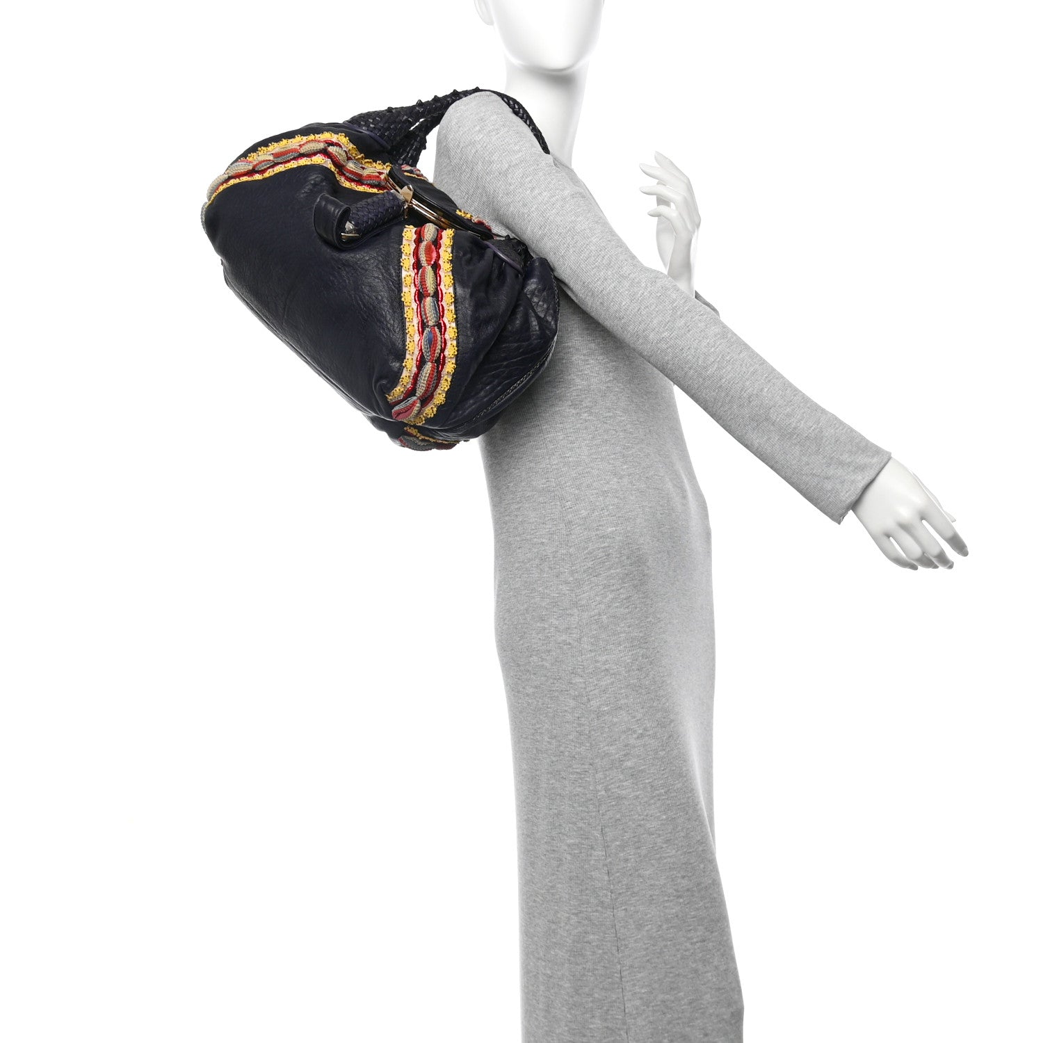 Fendi Nappa Embroidered Spy Purple Multicolor 2 of 9