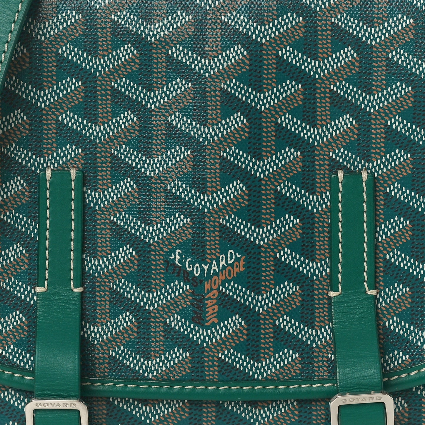 Goyardine Belvedere PM Messenger Bag Green