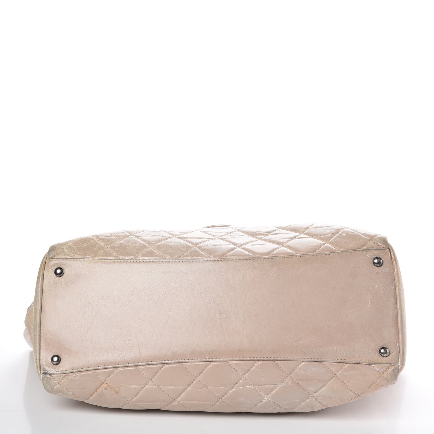 Chanel Glazed Calfskin Quilted Large Duo Color Tote Light Pink 10 of 20
