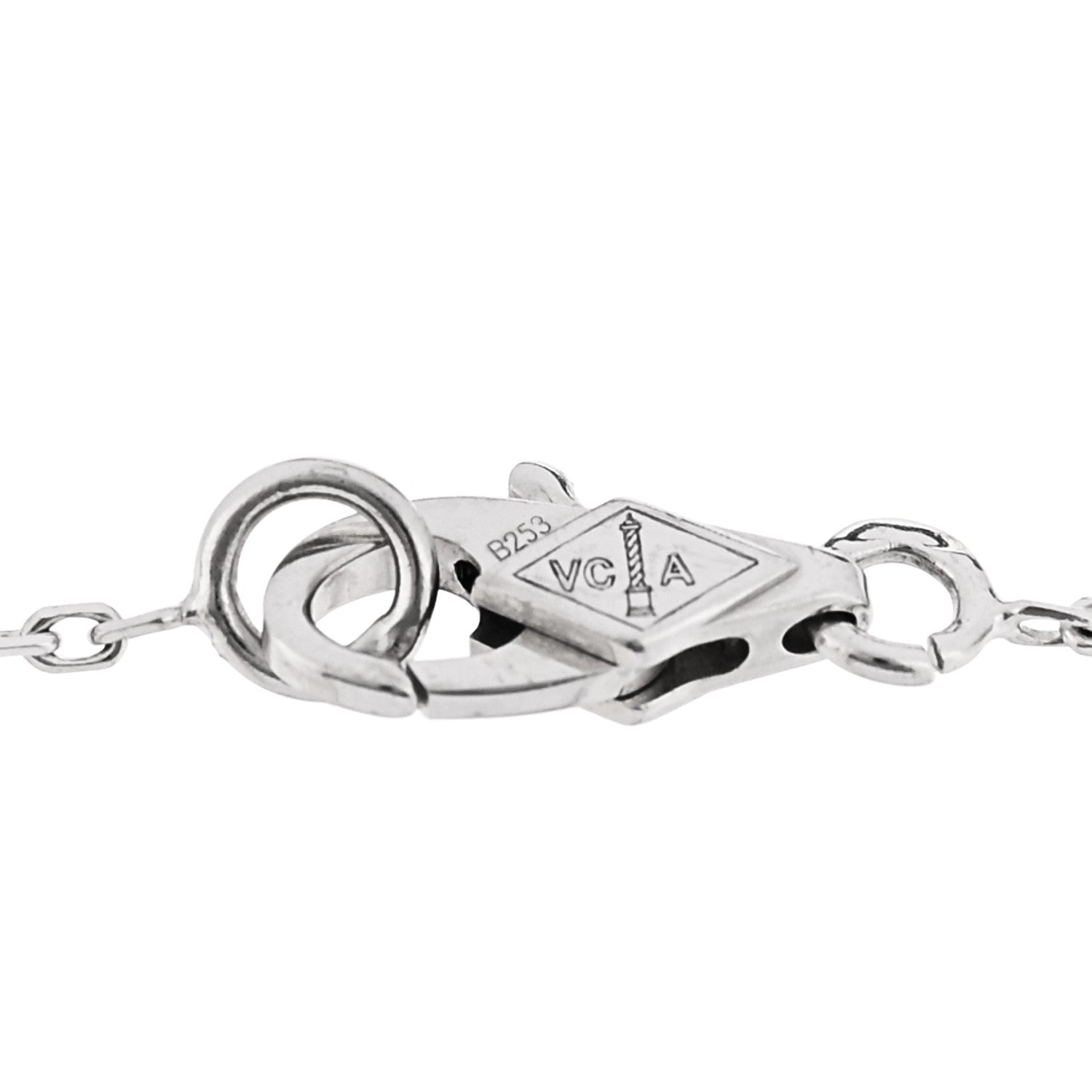 Van Cleef & Arpels 18K White Gold Diamond Sweet Alhambra Bracelet 3 of 6