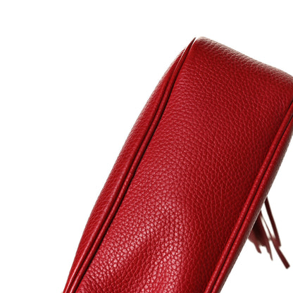 Gucci Pebbled Calfskin Small Soho Disco Bag Tabasco Red 13 of 16