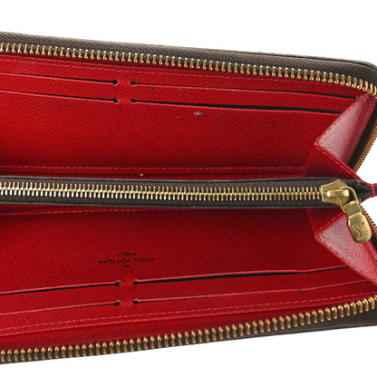 Louis Vuitton Damier Ebene Clemence Wallet Cherry 5 of 11