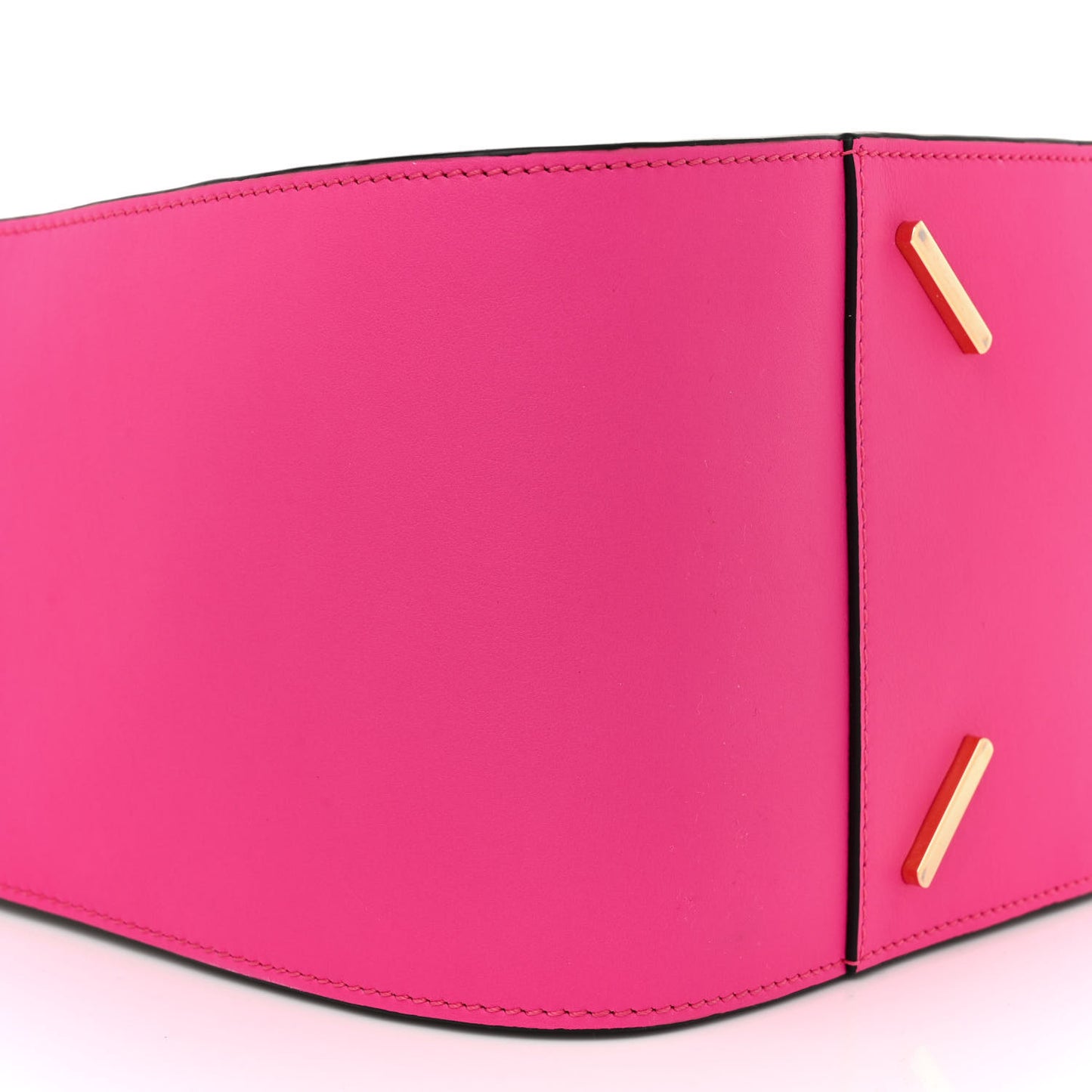 Calfskin Small Hammock Shoulder Bag Shocking Pink White