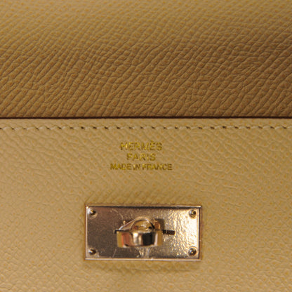 Hermes Epsom Kelly Longue Wallet Soufre 6 of 9