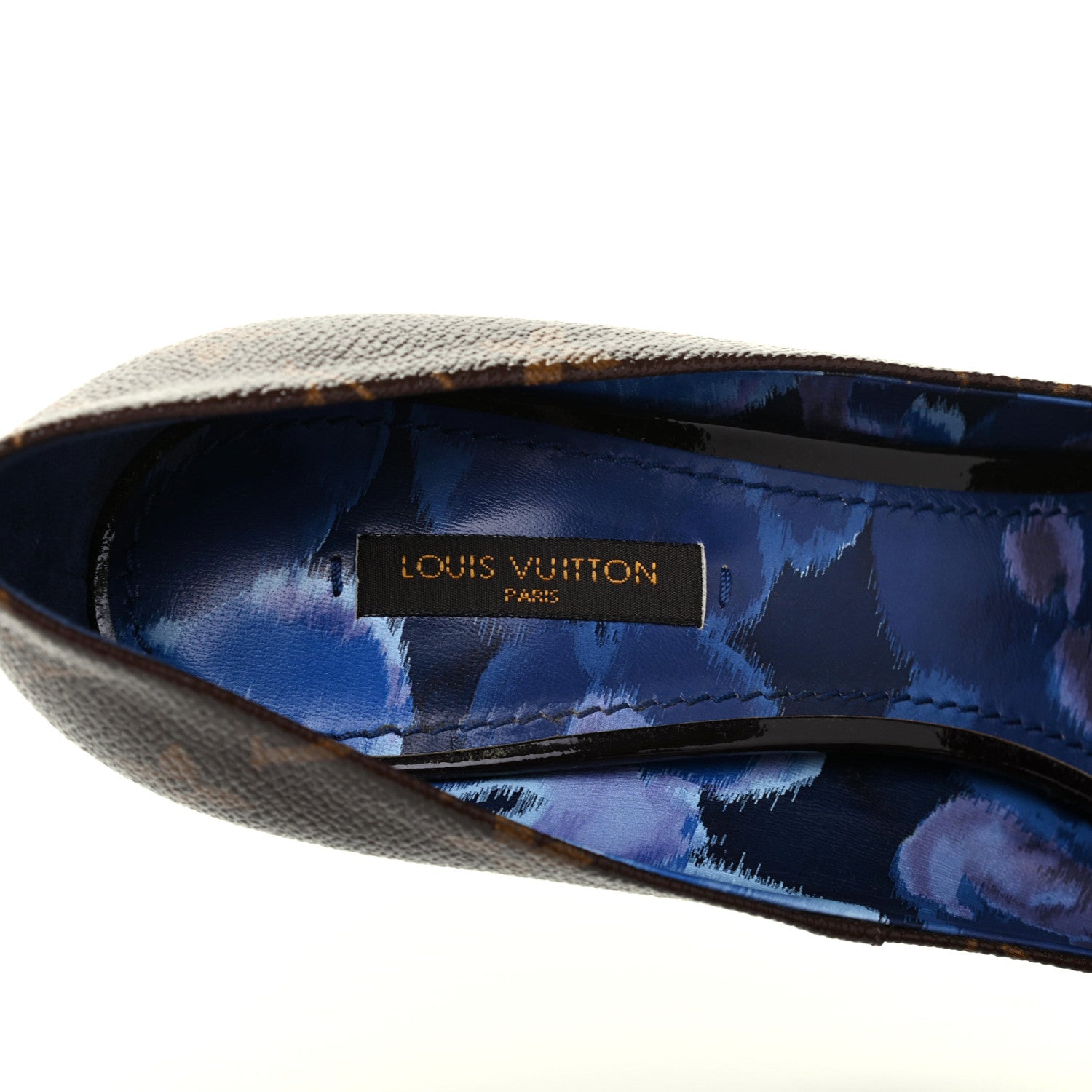 Louis Vuitton Monogram Rosemary Peep Toe Pumps 38.5 7 of 12