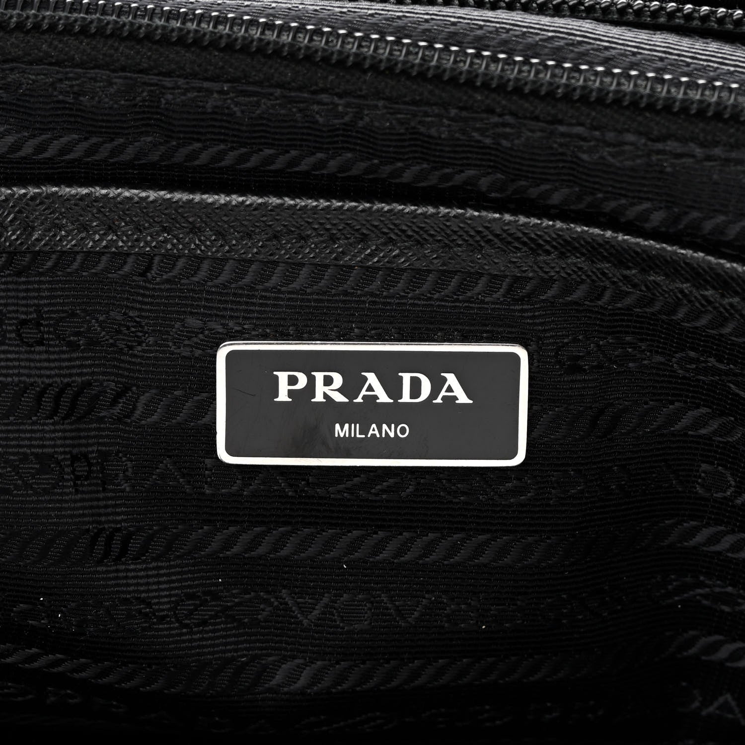 Prada Tessuto Nylon Saffiano Medium Backpack Black 5 of 13