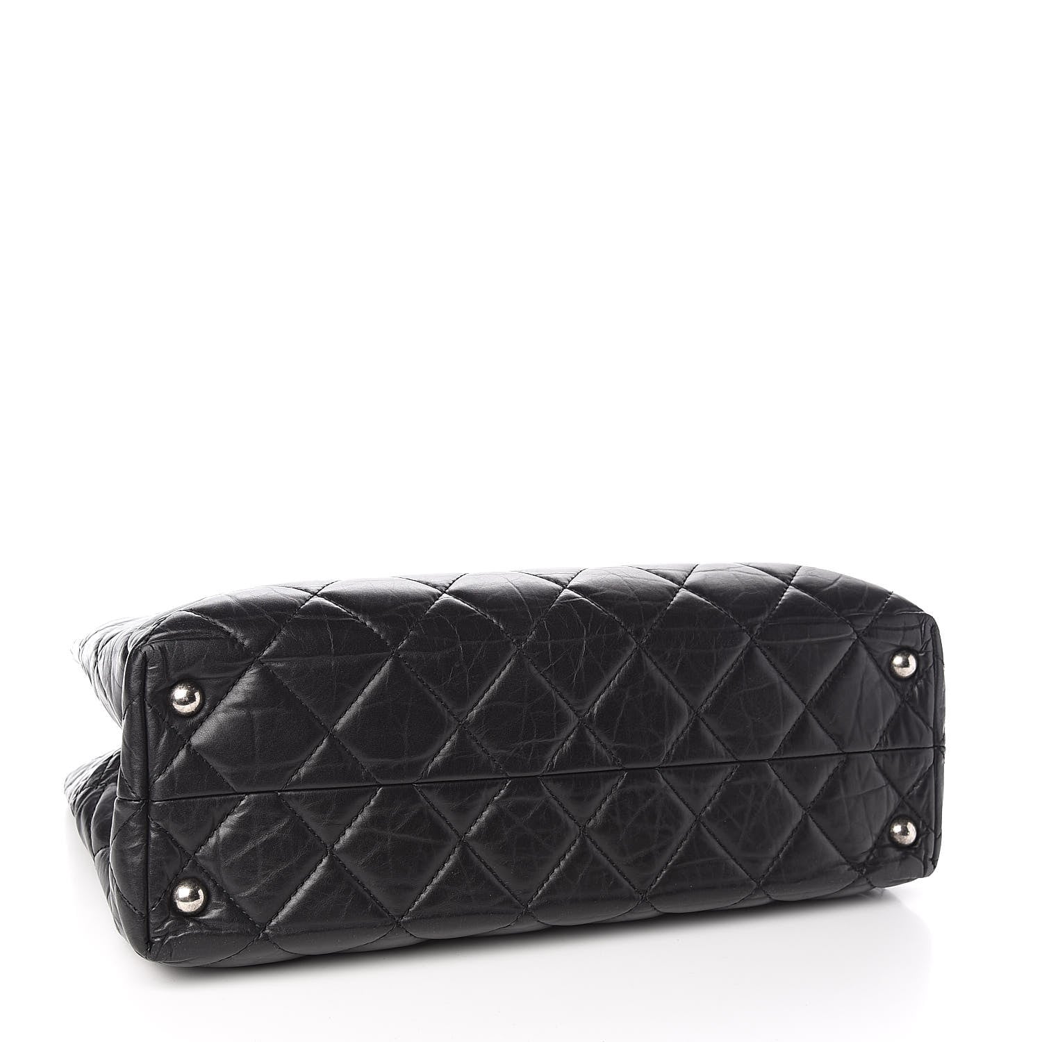 Chanel Aged Calfskin Quilted Reissue 2.55 Tote Black 4 of 11