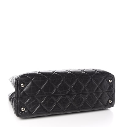 Chanel Aged Calfskin Quilted Reissue 2.55 Tote Black 4 of 11
