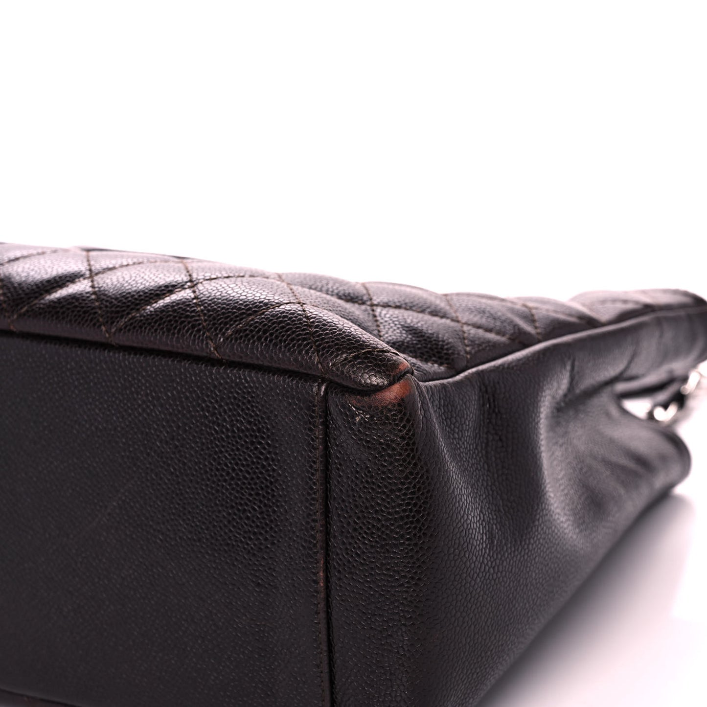 Caviar Quilted Grand Shopping Tote GST Black