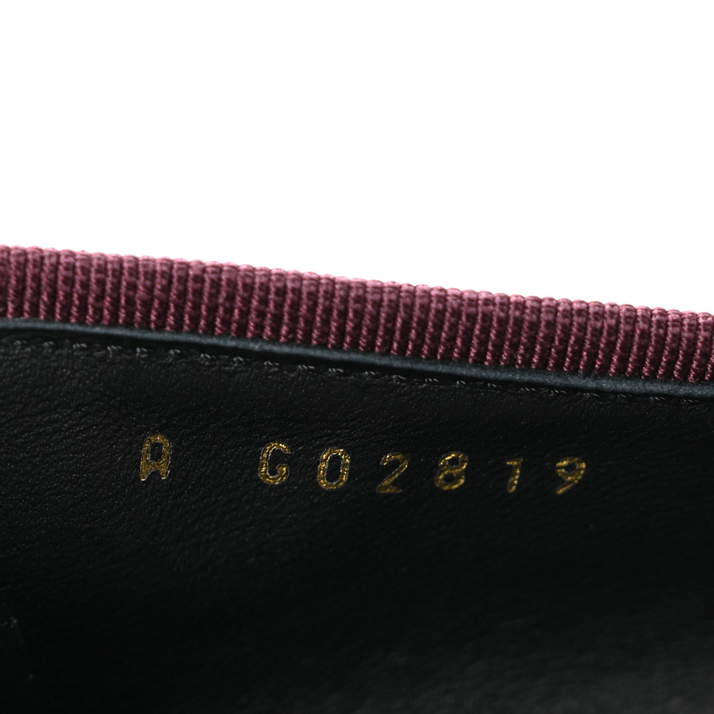 Patent Calfskin Crocodile Embossed Ballerina Flats 39 Dark Burgundy Black