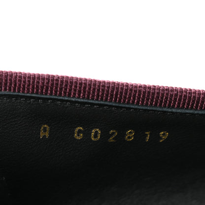 Chanel Patent Calfskin Crocodile Embossed Ballerina Flats 39 Dark Burgundy Black 9 of 9