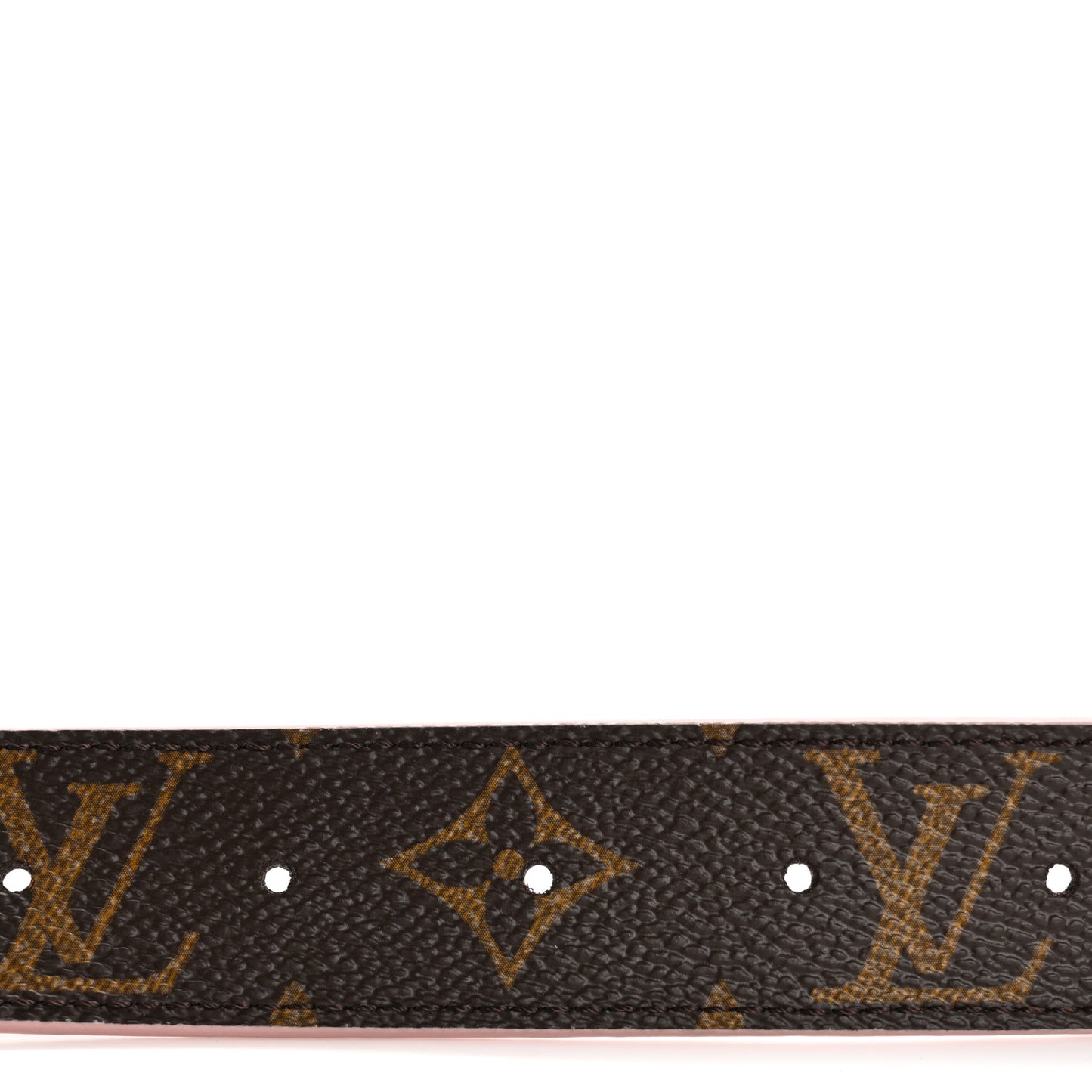 Calfskin Monogram 30mm LV Initiales Reversible Belt 85 34 Rose Ballerine