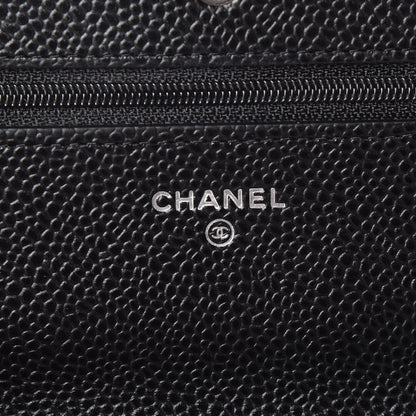 Chanel Caviar Quilted Wallet On Chain WOC Black 7 of 10