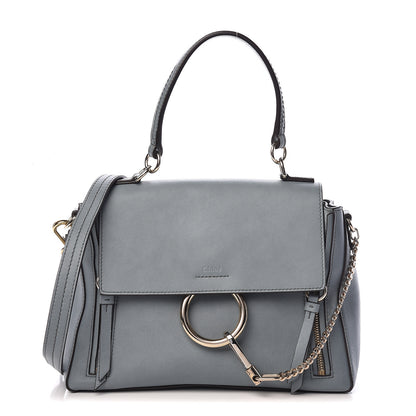 Chloe Calfskin Small Faye Day Shoulder Bag Cloudy Blue 1 of 11