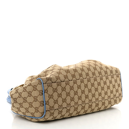 Gucci Monogram Lurex Medium Sukey Tote Blue 4 of 16