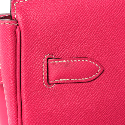 Hermes Epsom Candy Birkin 35 Rose Tyrien Rubis 40 of 51