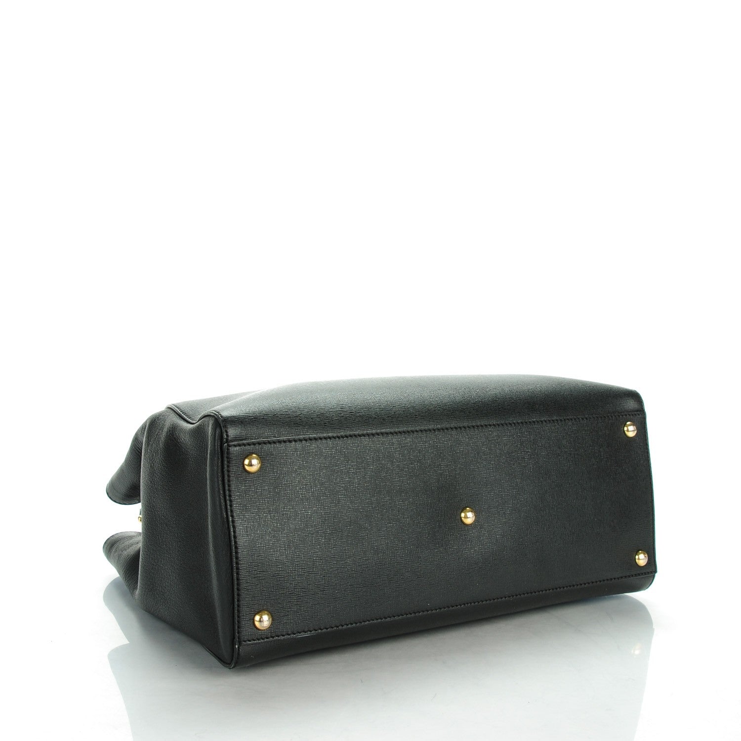 Fendi Vitello Elite Medium 2Jours Tote Black 4 of 9