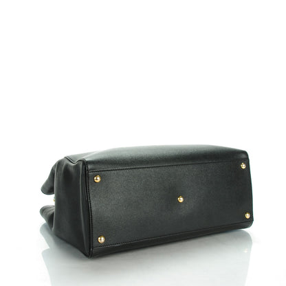 Fendi Vitello Elite Medium 2Jours Tote Black 4 of 9