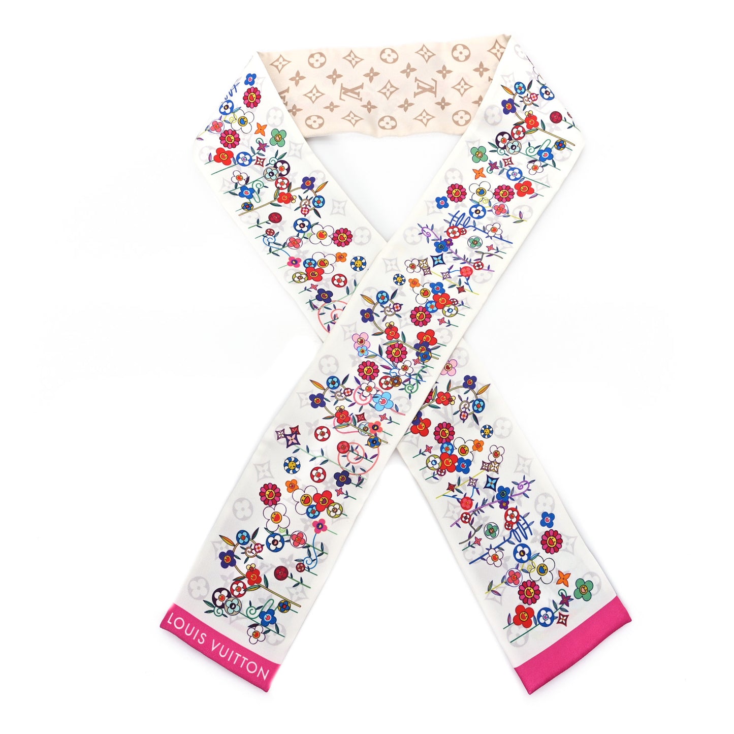LV X TM Silk Superflat Monogram Bandeau White