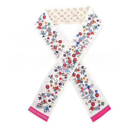 Louis Vuitton LV X TM Silk Superflat Monogram Bandeau White 1 of 3