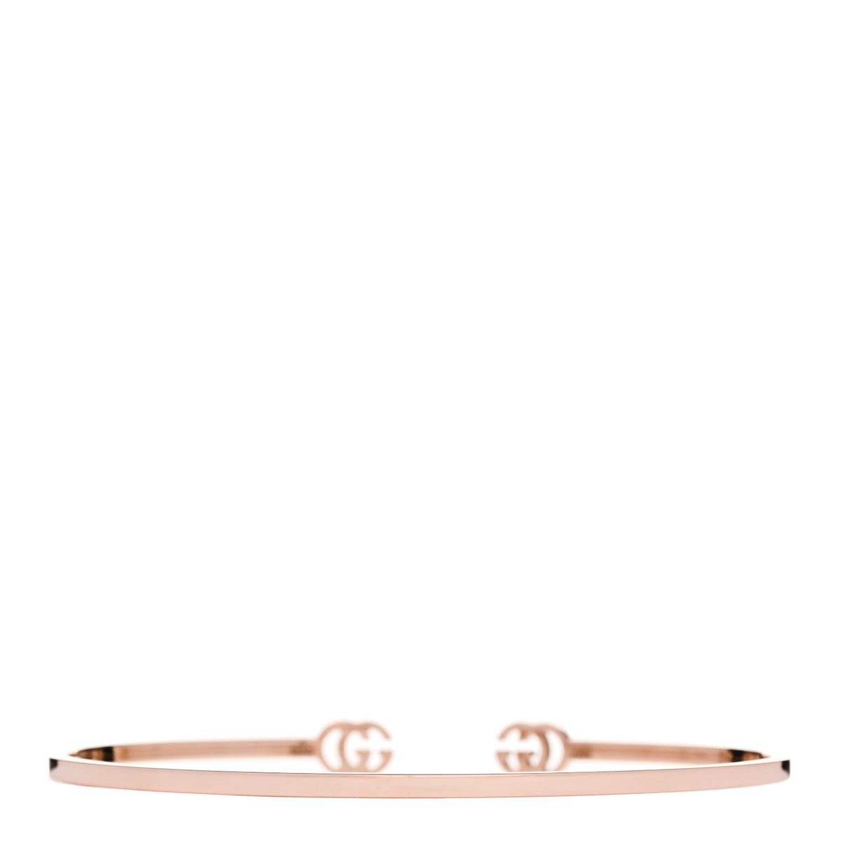 Gucci 18K Rose Gold GG Running Cuff Bracelet 2 of 4
