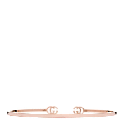 Gucci 18K Rose Gold GG Running Cuff Bracelet 2 of 4
