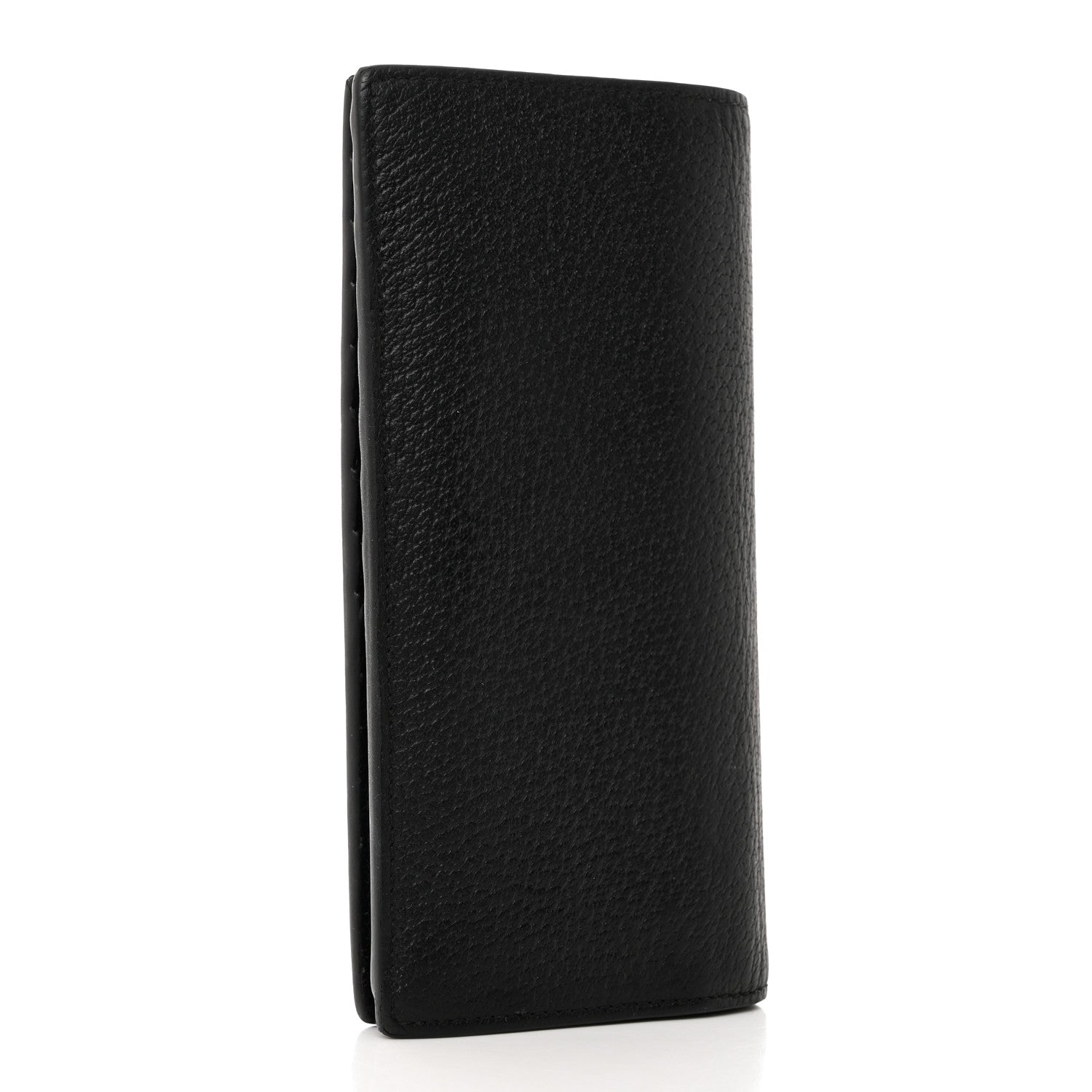 Gucci Calfskin Boar Effect GG Marmont Long Wallet Black 4 of 8