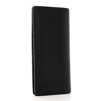 Gucci Calfskin Boar Effect GG Marmont Long Wallet Black 4 of 8