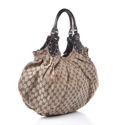 Gucci Monogram Studded Pelham Tote Dark Brown 3 of 12