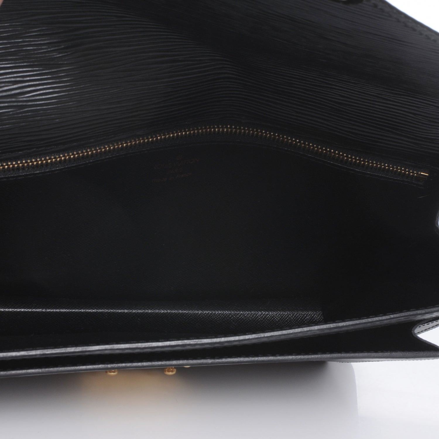Louis Vuitton Epi Pochette Sellier Dragonne Black 5 of 7