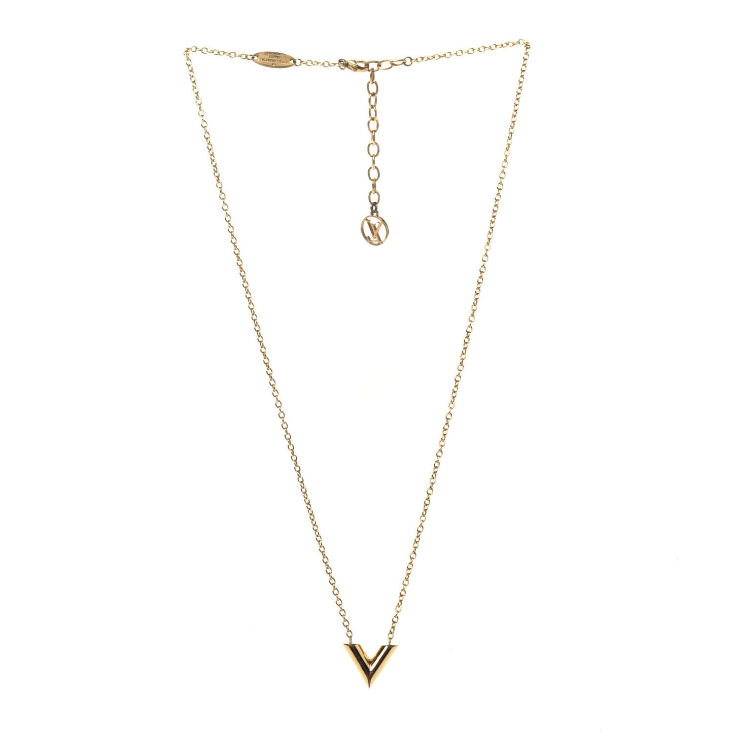 Essential V Necklace Gold