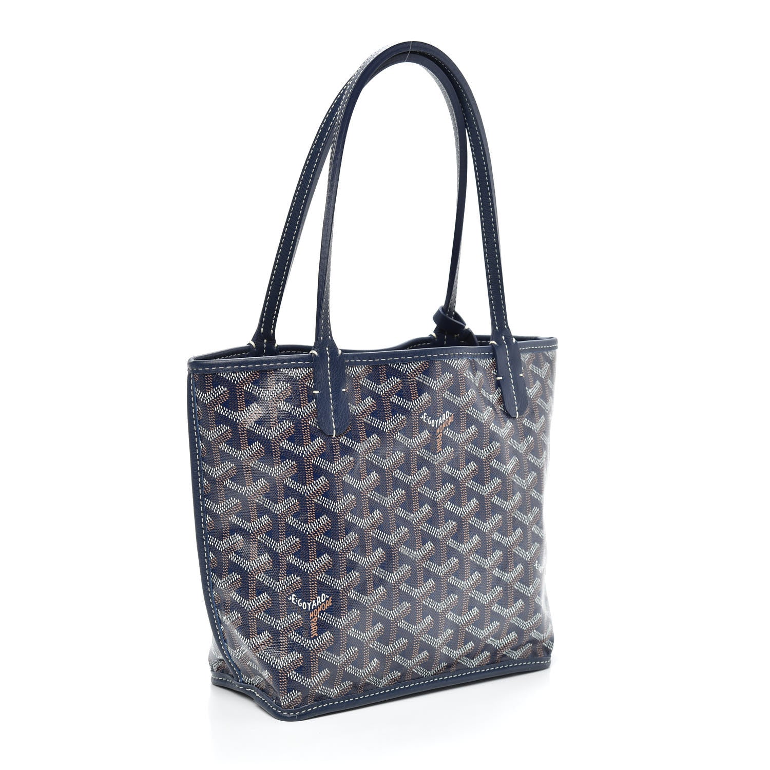 Goyard Goyardine Reversible Mini Anjou Navy 3 of 8