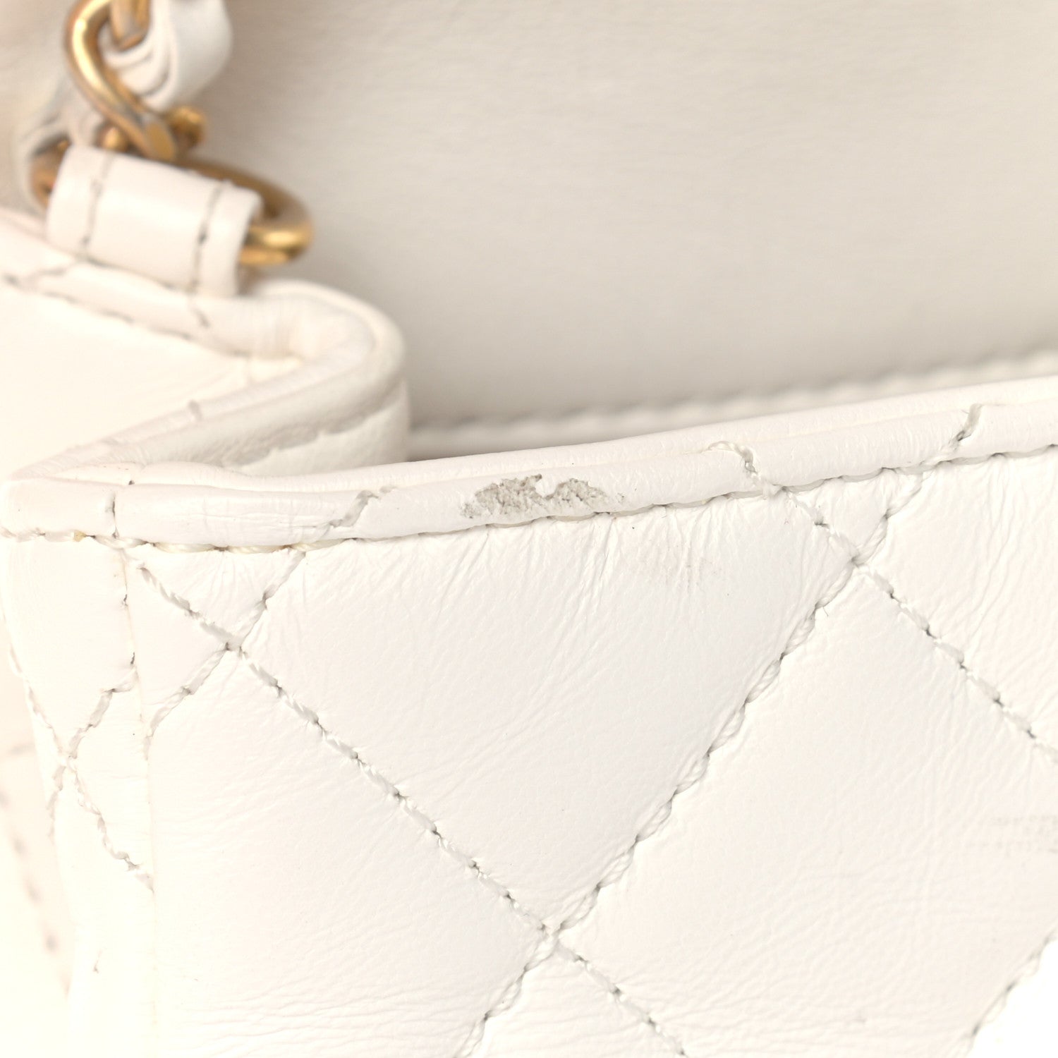 Chanel Lambskin Quilted Mini Romance Square Flap White 11 of 19