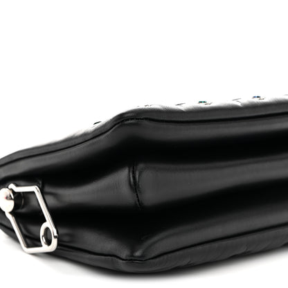 Louis Vuitton Lambskin Monogram Crystal Embossed Embellished Coussin BB Black 10 of 11