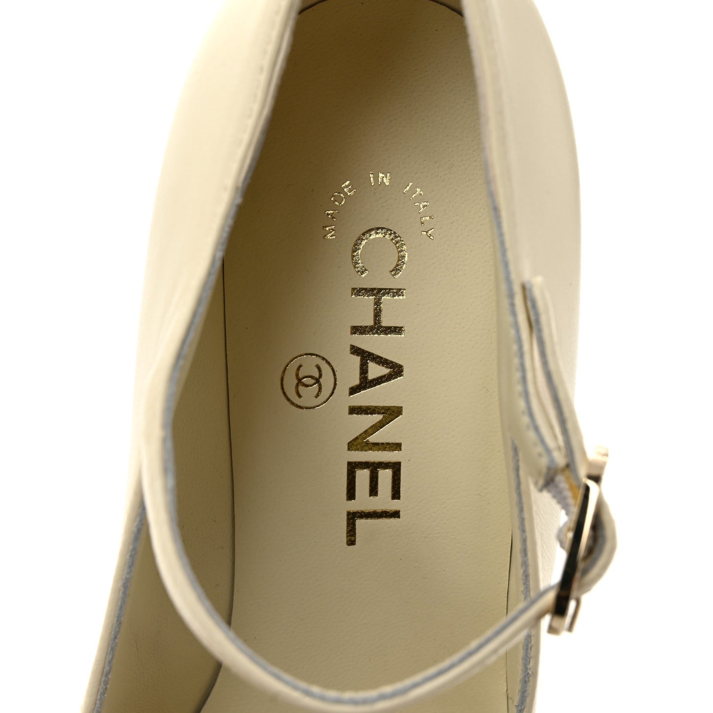 Lambskin Grosgrain Mary Jane Platform Pumps 38 Ivory Black