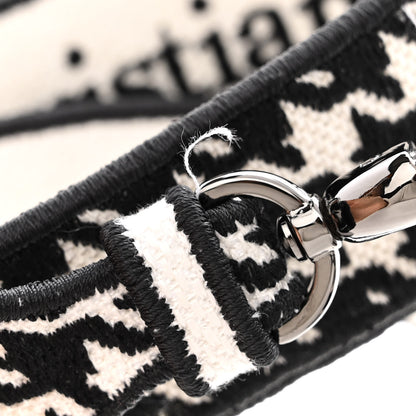 Christian Dior Canvas Houndstooth Embroidered Mini Lady D-Lite Black White 11 of 11