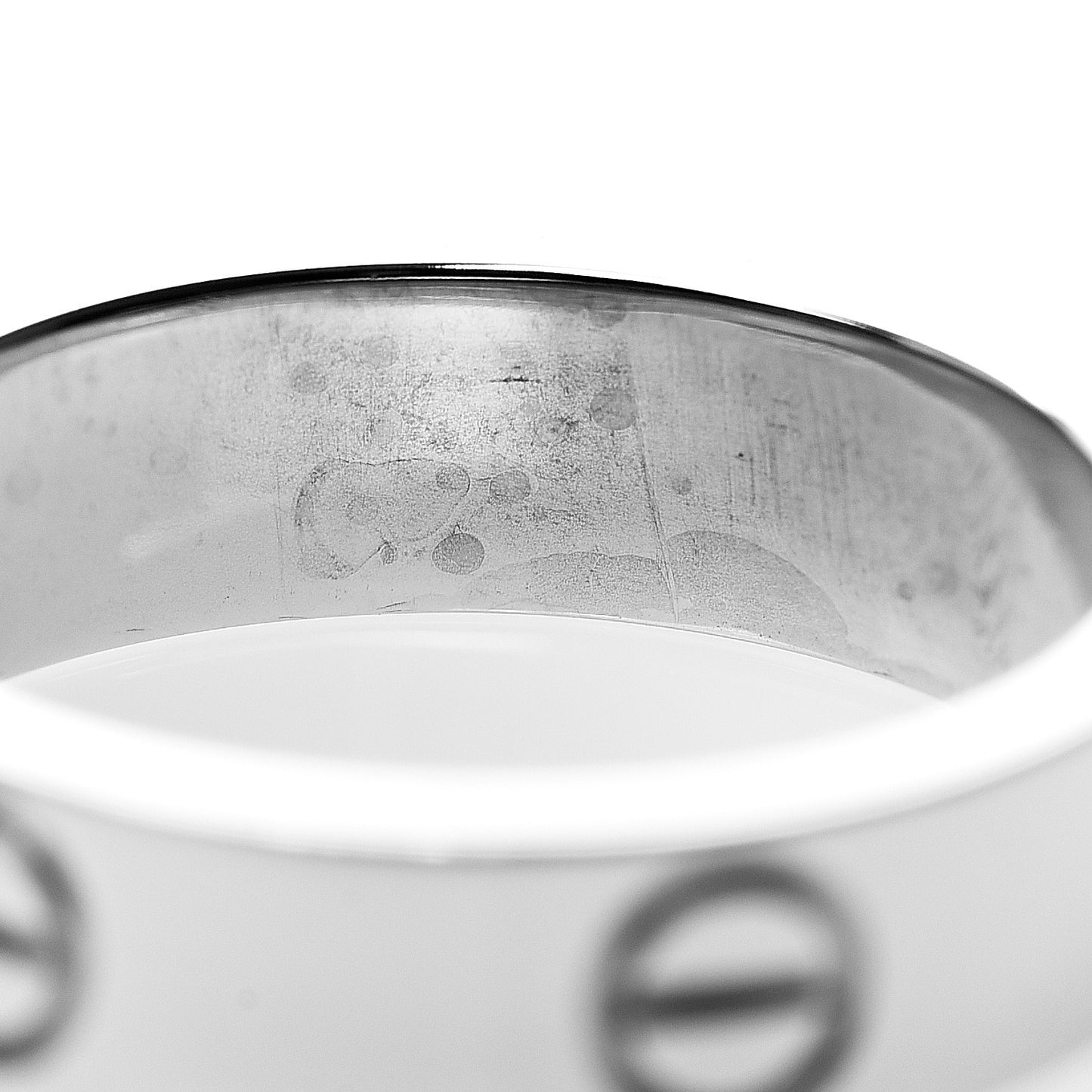 18K White Gold 5.5mm LOVE Ring 55 7.25