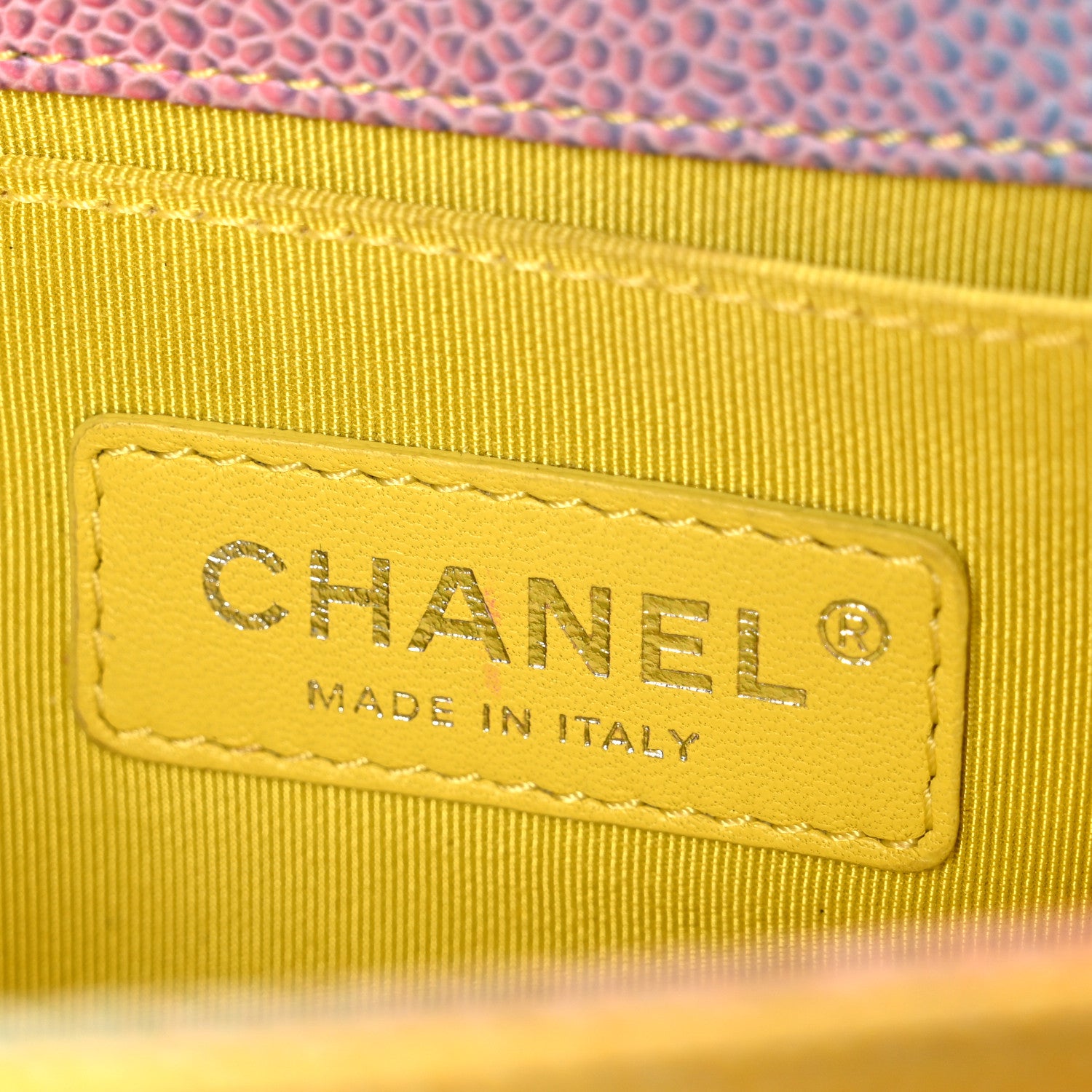 Chanel Caviar Quilted Small Cuba Rainbow Boy Flap Multicolor 6 of 11