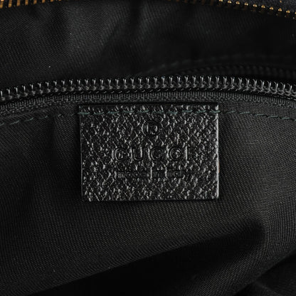 Gucci Monogram Web Medium Half Moon Hobo Black 6 of 7