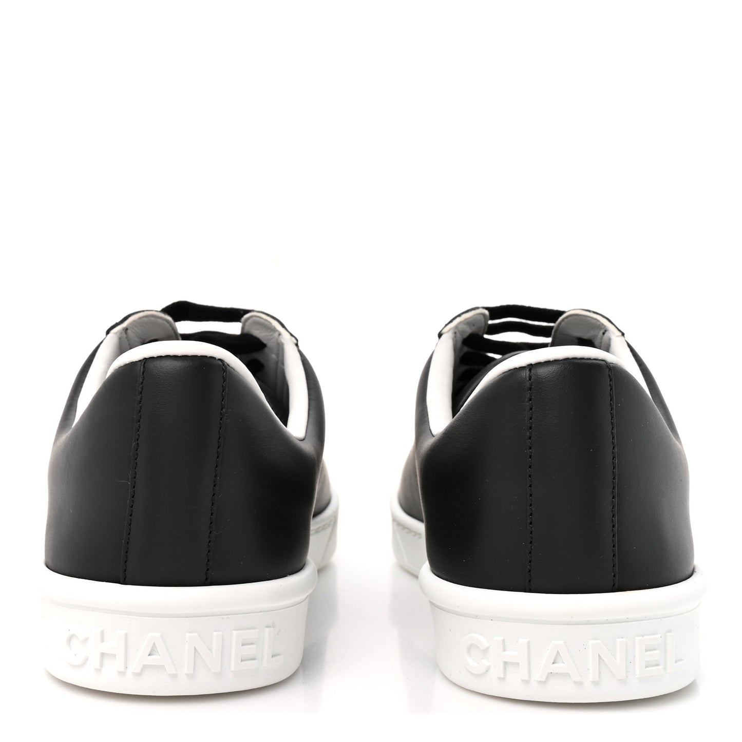 Calfskin CC Uniform Womens Sneakers 39 Black