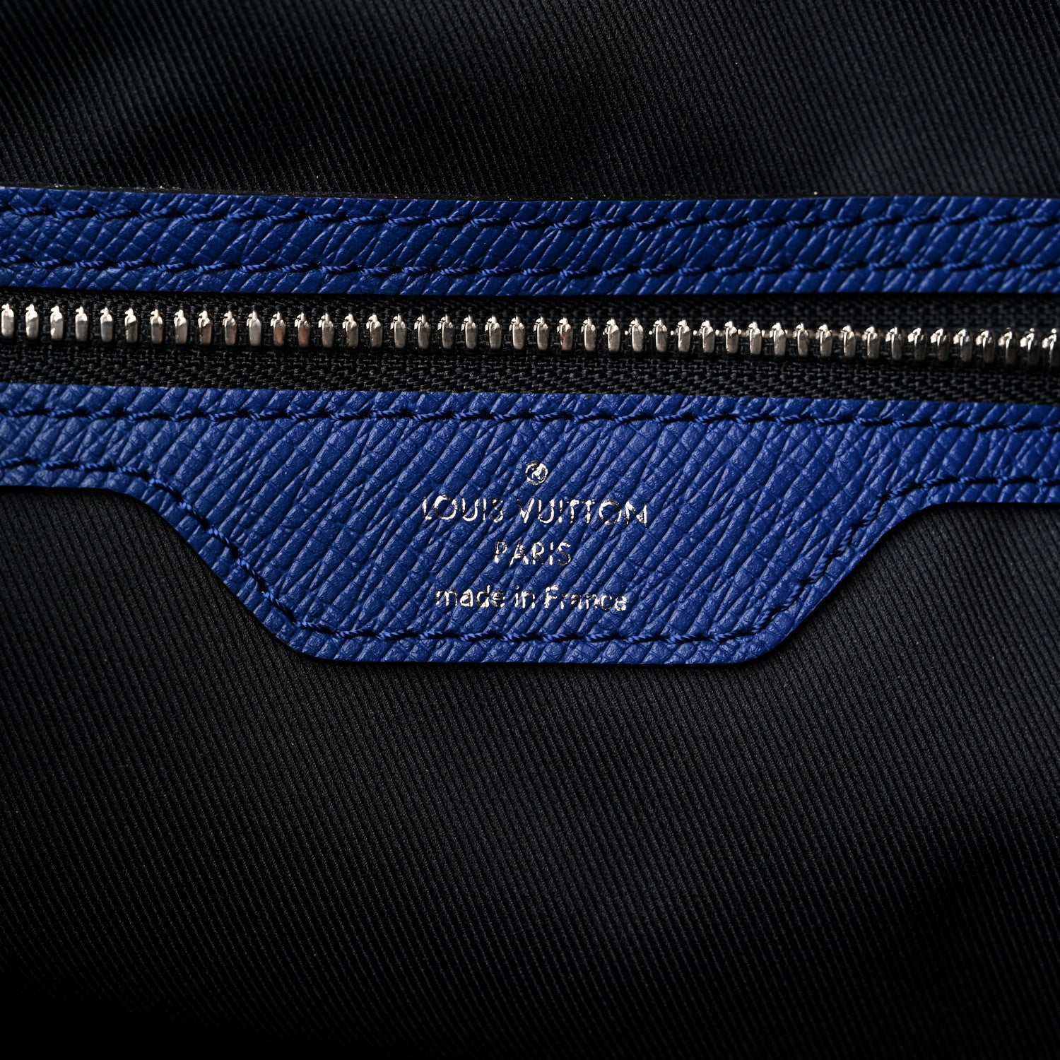 Louis Vuitton Taiga Monogram Eclipse Keepall Bandouliere 50 Pacific Blue 5 of 13