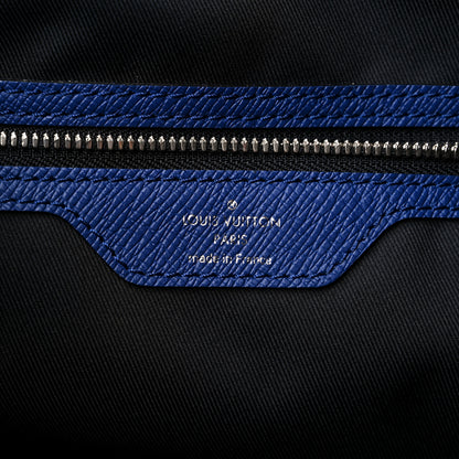 Louis Vuitton Taiga Monogram Eclipse Keepall Bandouliere 50 Pacific Blue 5 of 13