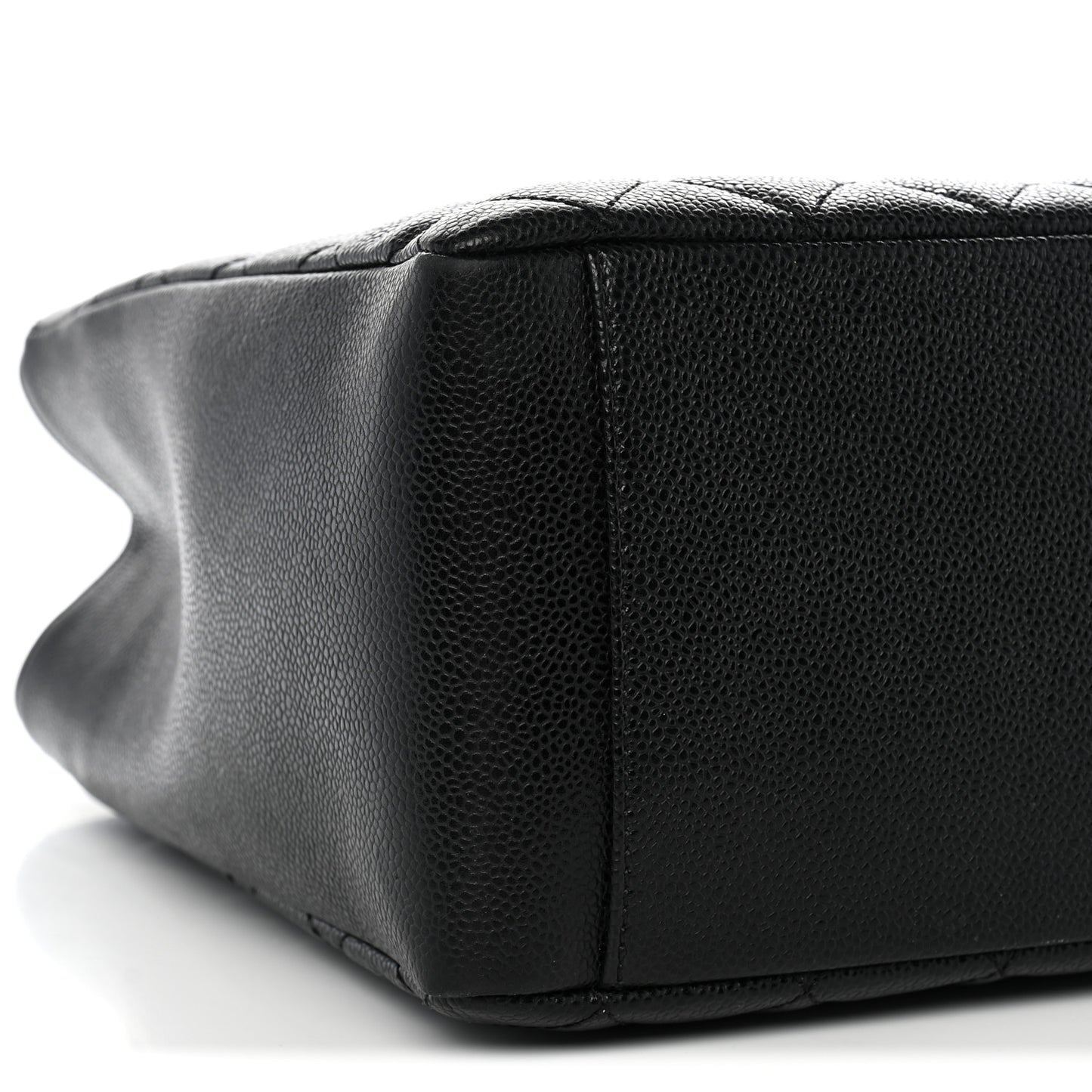 Caviar Quilted Grand Shopping Tote GST Black