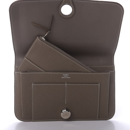 Hermes Togo Dogon Duo Wallet Etoupe 9 of 14