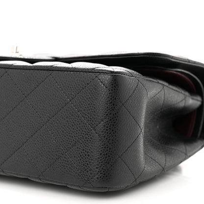 Chanel Caviar Quilted Jumbo Double Flap Black 10 of 11