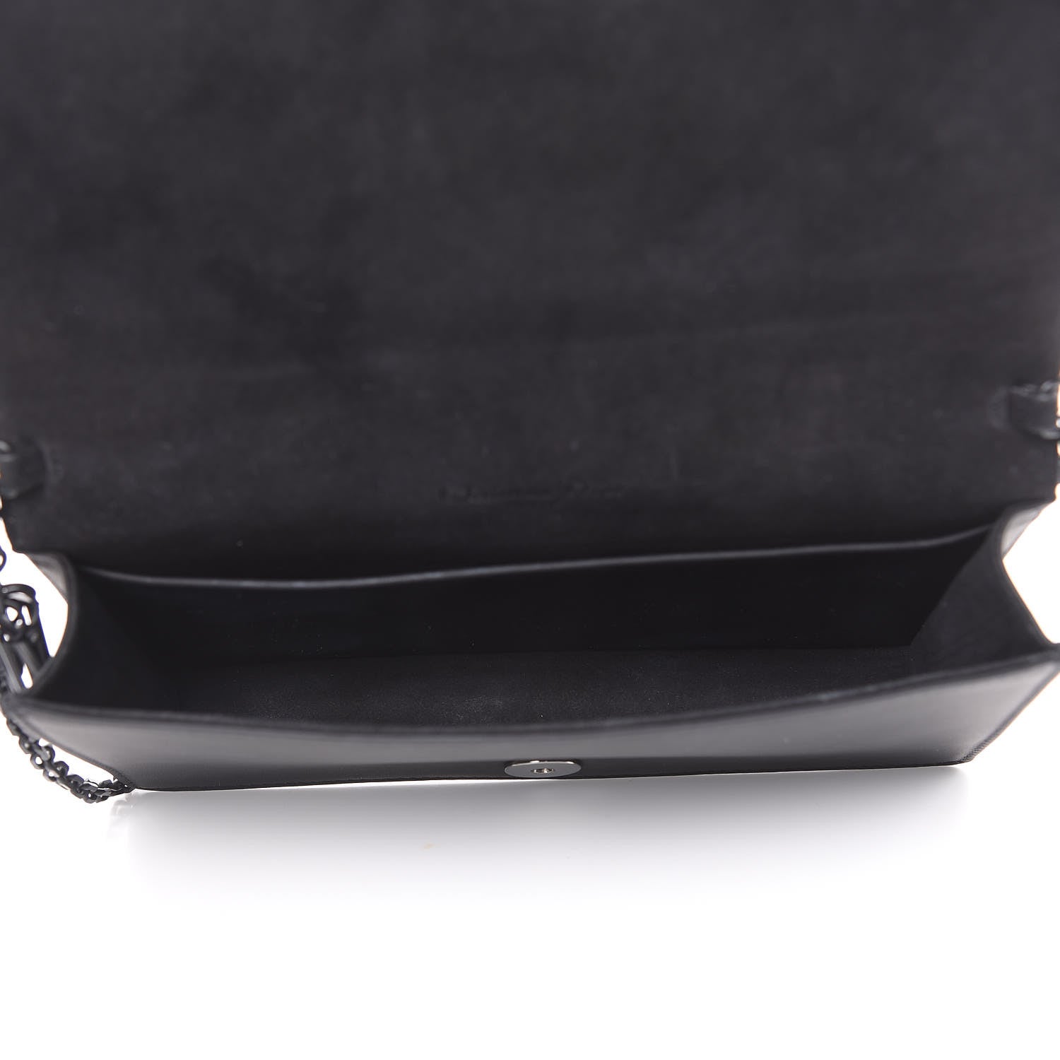 Christian Dior Ultra Matte Calfskin Cannage Lady Dior Clutch Black 5 of 10