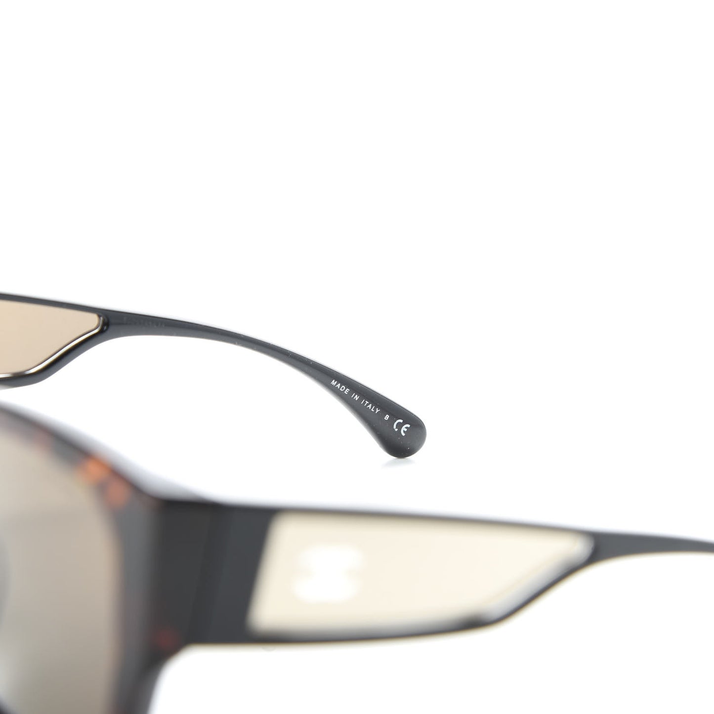 Acetate 18K White Gold Butterfly Sunglasses 5429 Dark Tortoise