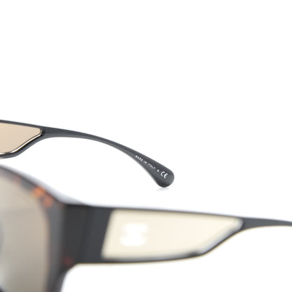 Chanel Acetate 18K White Gold Butterfly Sunglasses 5429 Dark Tortoise 5 of 8