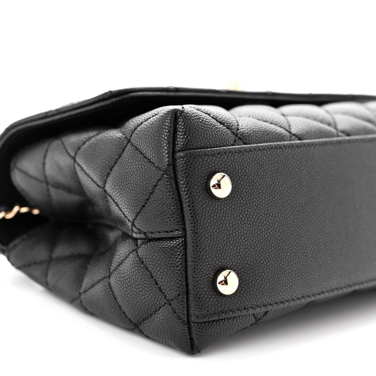 Chanel Caviar Quilted Mini Coco Handle Flap Black 9 of 10