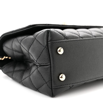 Chanel Caviar Quilted Mini Coco Handle Flap Black 9 of 10